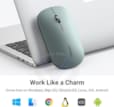 Souris sans Fil 2 4Ghz 10M Vert 90374