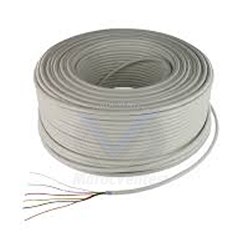 Cable D'alarme Certifier 6 x 0,22 mm2 Couleur Blanc Bobine 100/500