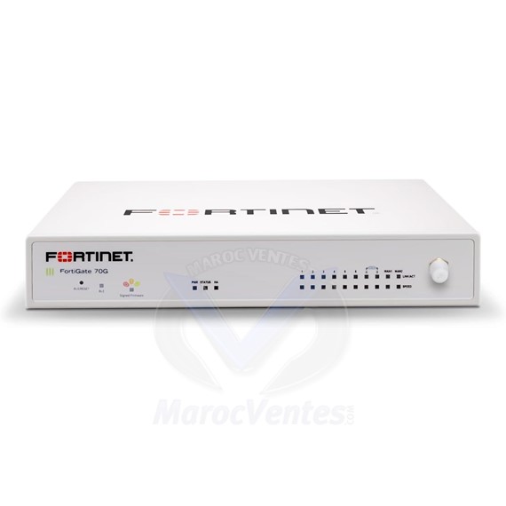 FortiGate-70G Hardware plus 1 Year FortiCare Premium and FortiGuard Unified Threat Protection (UTP) FG-70G-BDL-950-12