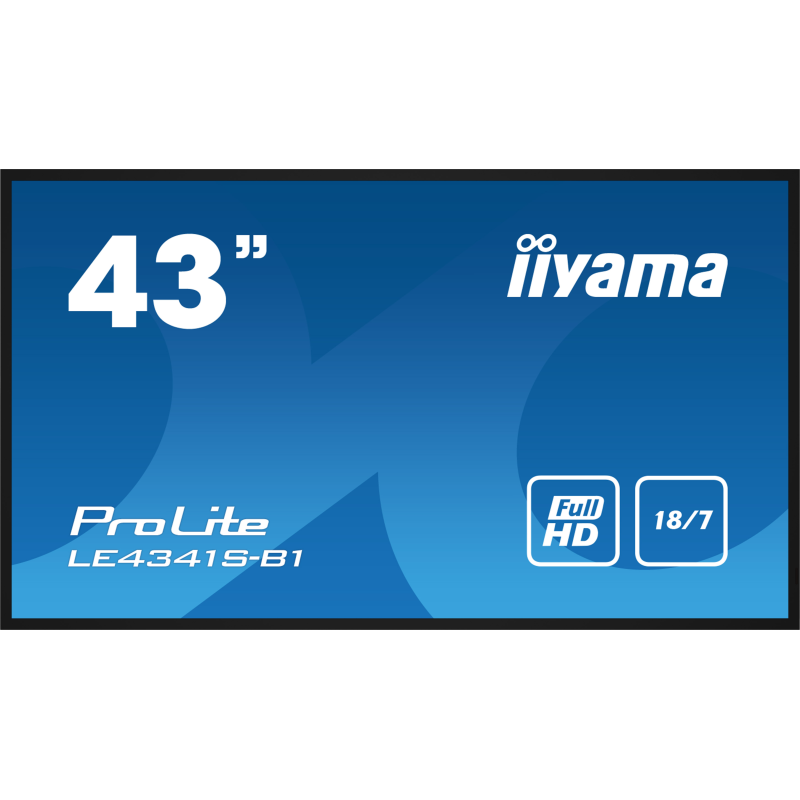 Moniteur Full HD Professionnel 43" (108 cm) avec USB Media Playback 18/7 LE4341S-B1