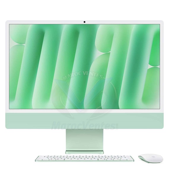 IMAC 24 POUCES AVEC ÉCRAN RETINA 4,5K (2025) M4  16 Go 256 Go VERT MWUY3FN/A