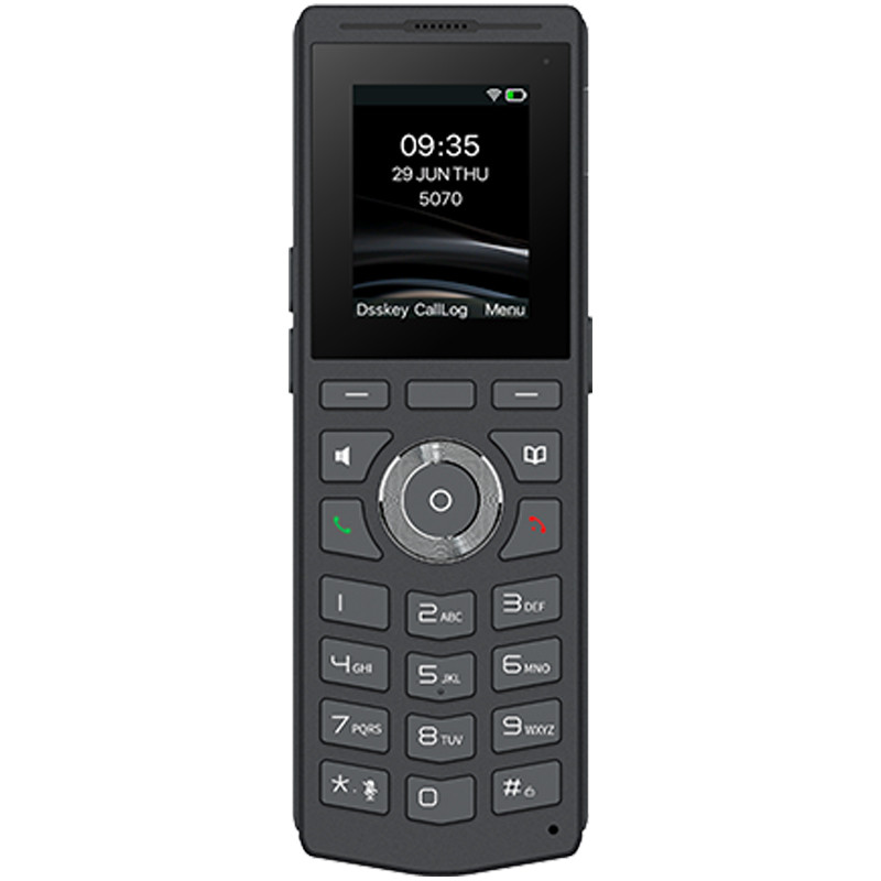 Téléphone IP Wi-Fi Sans-Fil Robuste 4 Comptes SIP Écran LCD Couleur de 2" W610W