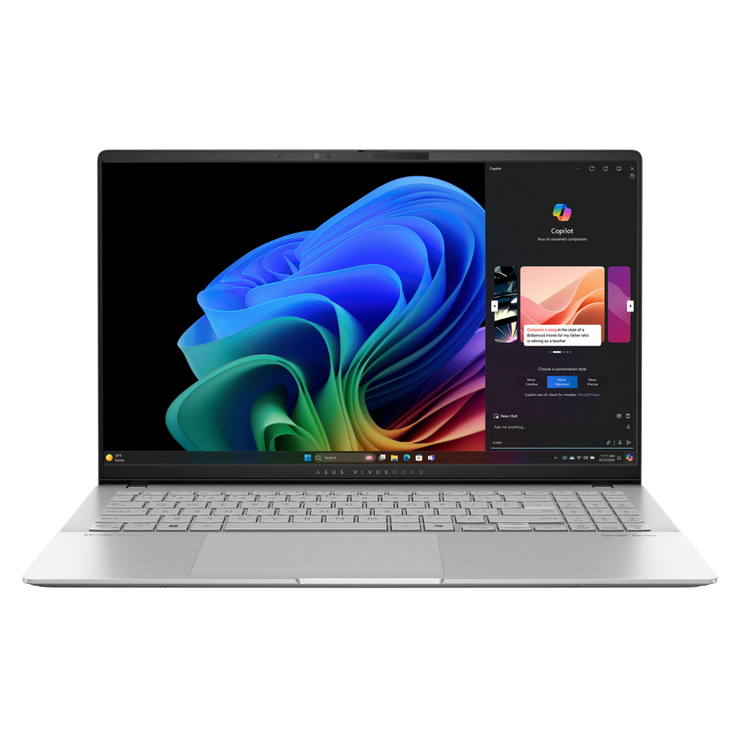 ASUS VIVOBOOK S15 S5507QA 15.6" OLED Qualcomm SNAPDRAGON 16Go 1To SSD W11H Silver 24M 90NB14Q2-M00120