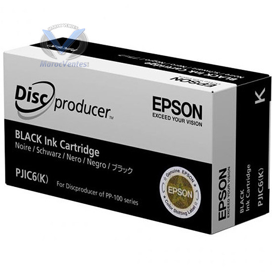 Cartouche d'encre noire PP-100 (PJIC6)-Cartouche d'encre noire PP-100 (PJIC6)